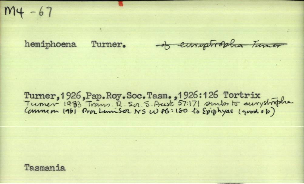 front of card